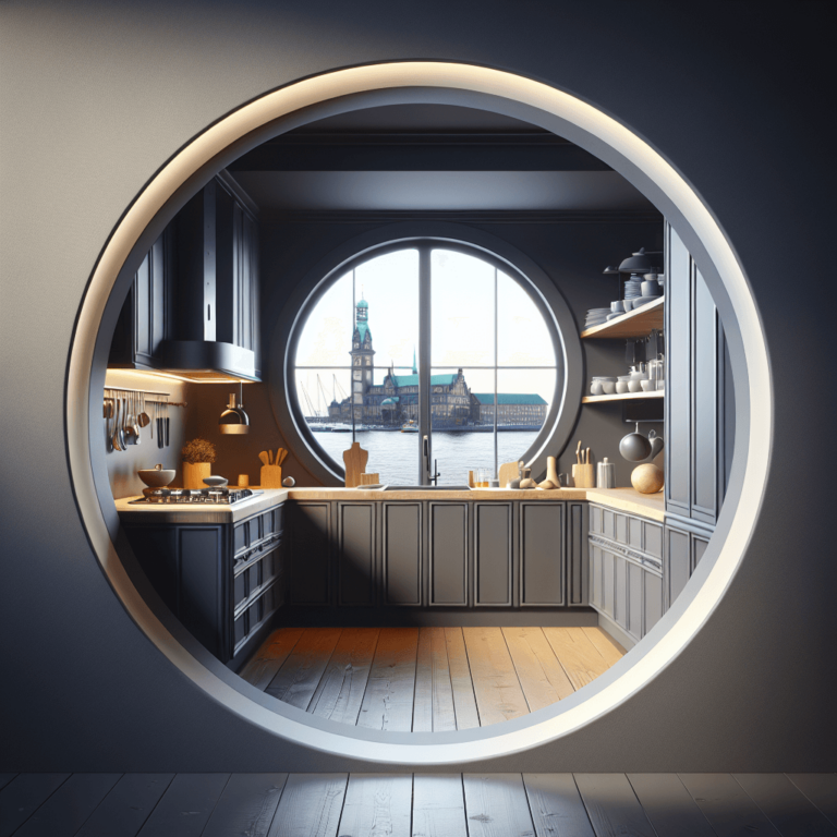 anthrazitfarbene Rondell Küche-Hamburg-1