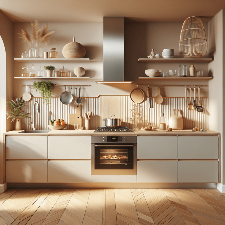 beige Küche im skandinavischen Stil-Hamburg-1