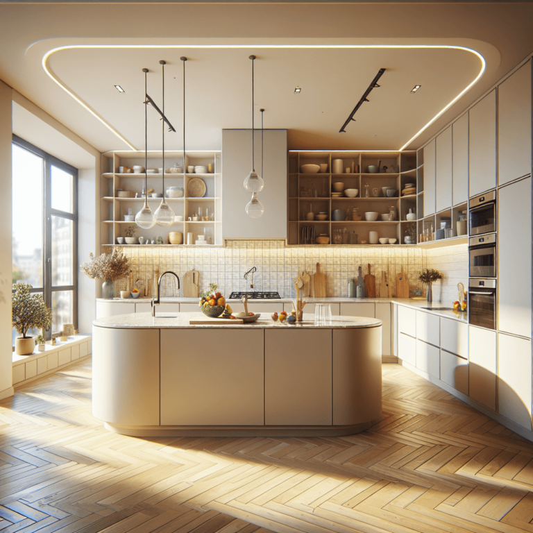 beige Küche in U-Form-Hamburg-1