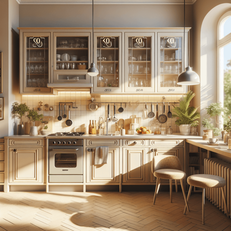 beige Retro Küche-Hamburg-1