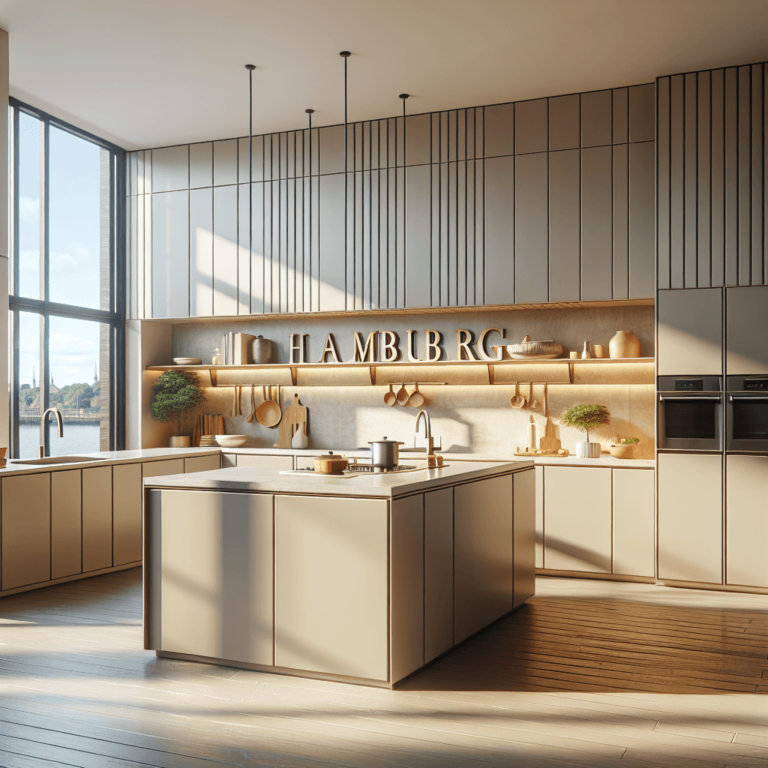 beige Schwebende Küche-Hamburg-1