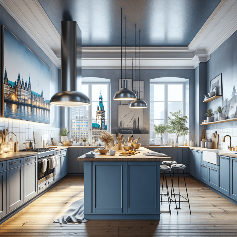 blaue Design Küche-Hamburg-1