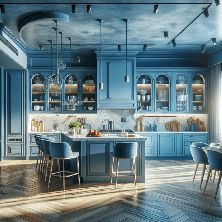 blaue Komplett Küche-Hamburg-1