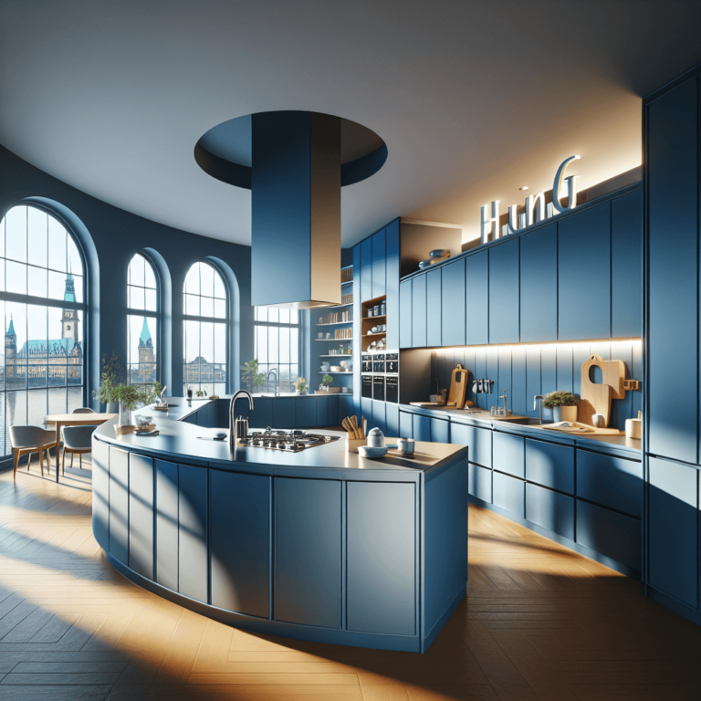 blaue Küche in G-Form-Hamburg-1