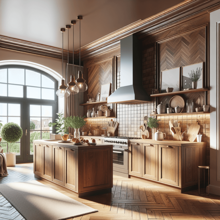 braune Amerikanische Küche-Hamburg-1