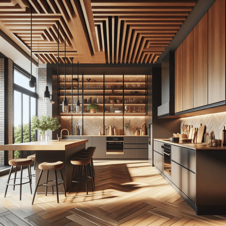 braune Anrichte Küche-Hamburg-1