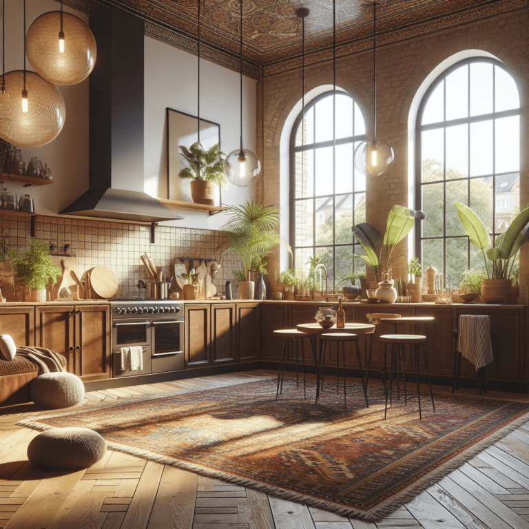 braune Boho Style Küche-Hamburg-1