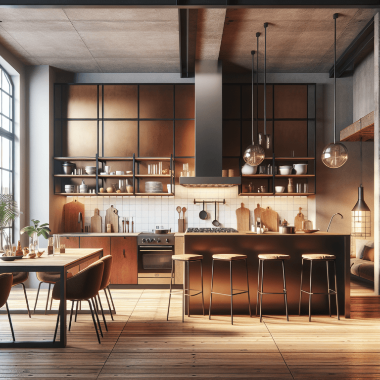 braune Industrial Style Küche-Hamburg-1