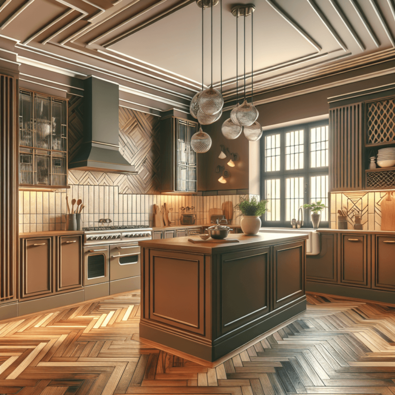 braune Küche im Art-Deco-Stil-Hamburg-1