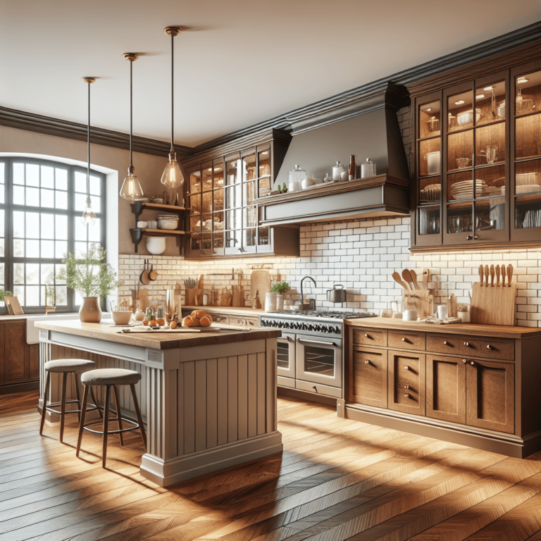 braune Küche im Bauernhausstil-Hamburg-1