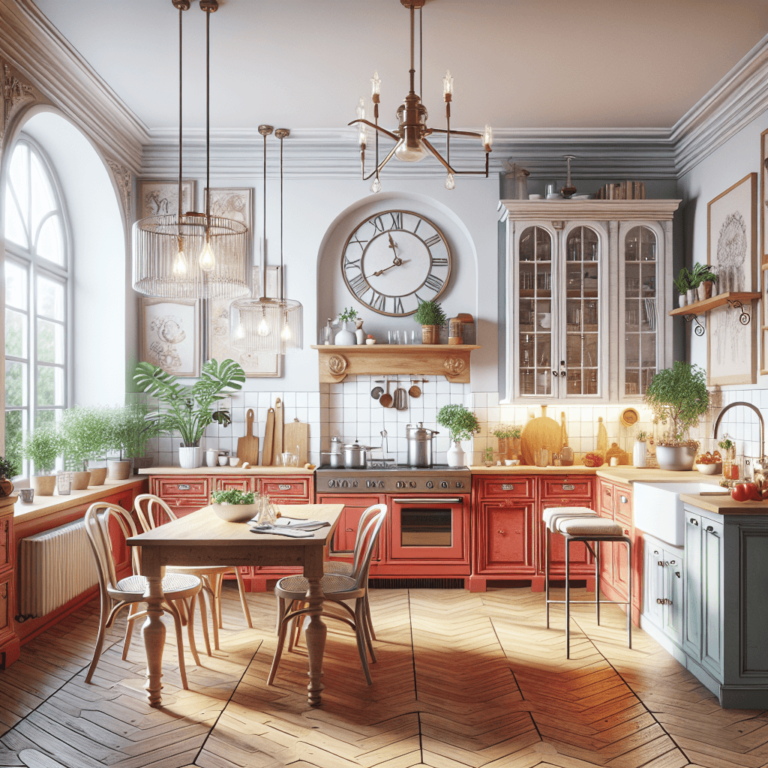 bunte Küche im Vintage Chic Stil-Hamburg-1