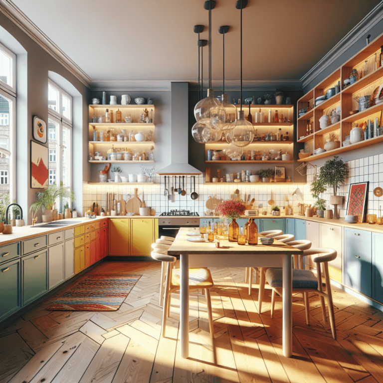 bunte Küche im skandinavischen Stil-Hamburg-1