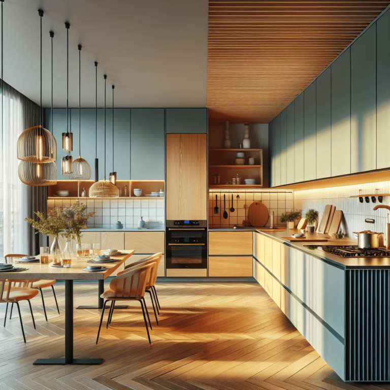 bunte Minimalismus Küche-Hamburg-1