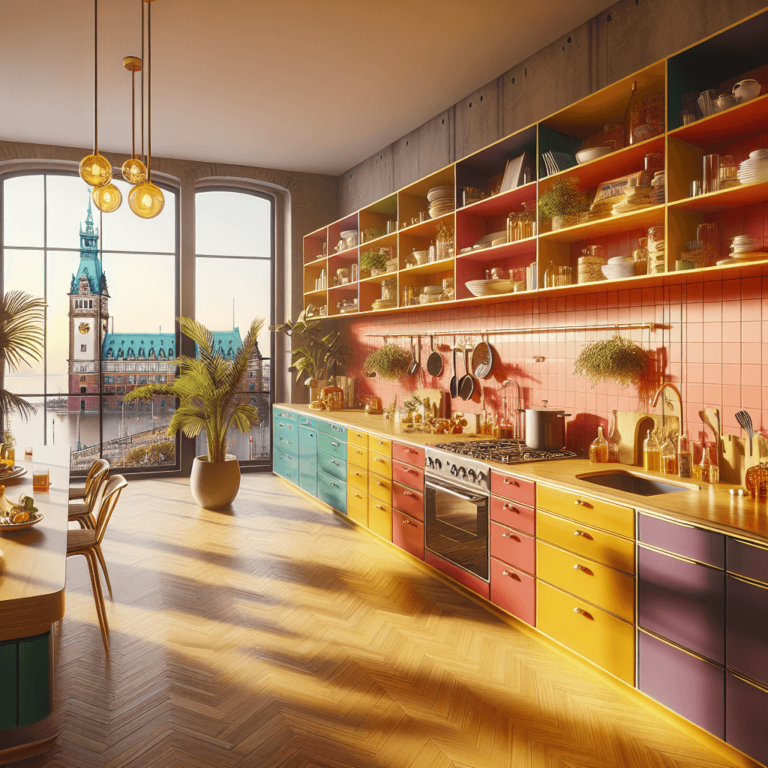 bunte Retro Küche-Hamburg-1