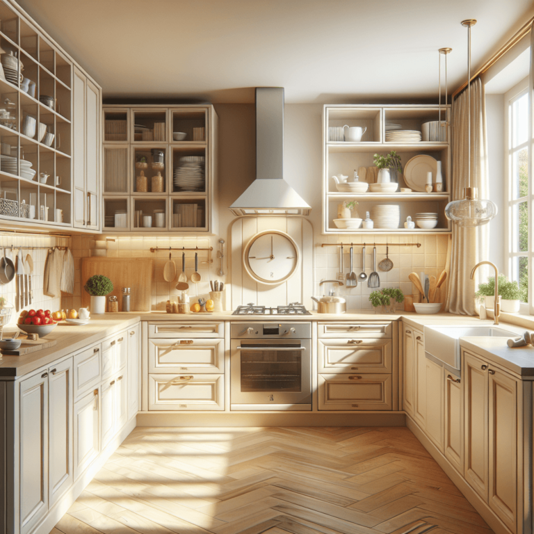 cremefarbene Barrierefreie Küche-Hamburg-1