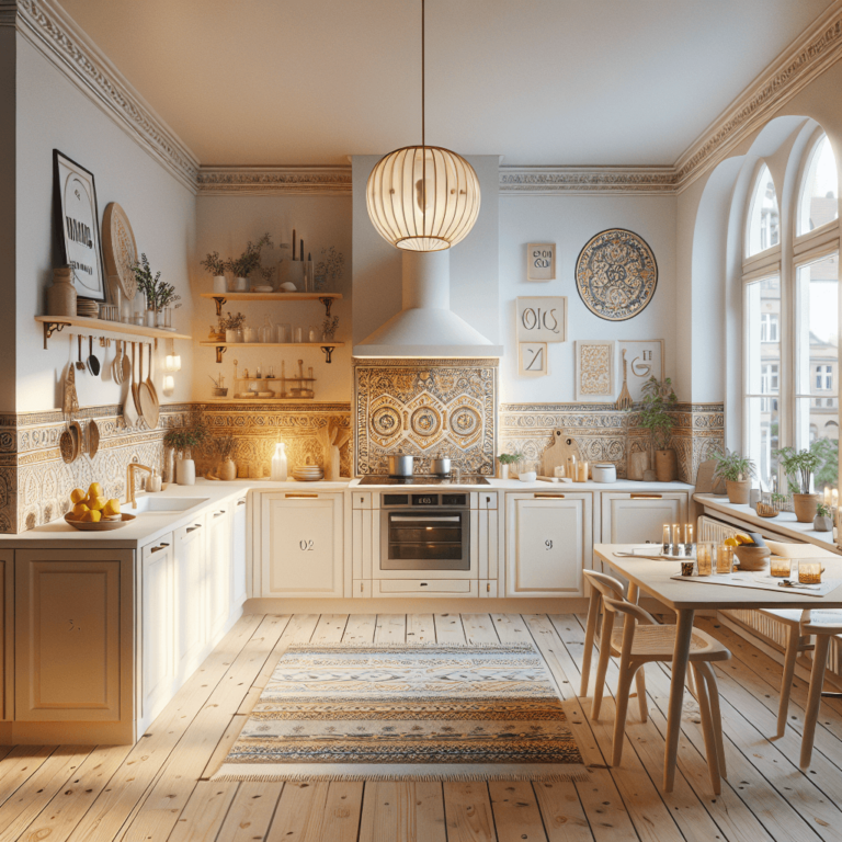 cremefarbene Boho Style Küche-Hamburg-1