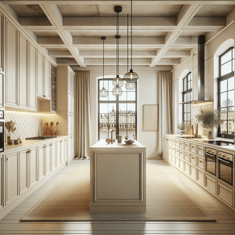 cremefarbene Industrial Style Küche-Hamburg-1