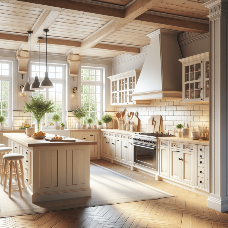 cremefarbene Küche im Bauernhausstil-Hamburg-1