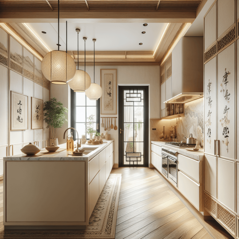 cremefarbene Küche im asiatischen Stil-Hamburg-1