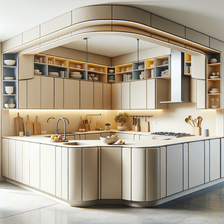 cremefarbene Küche in U-Form-Hamburg-1