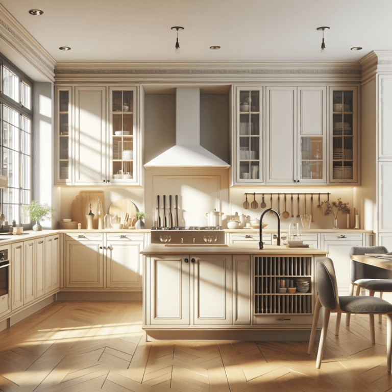 cremefarbene Modulare Küche-Hamburg-1