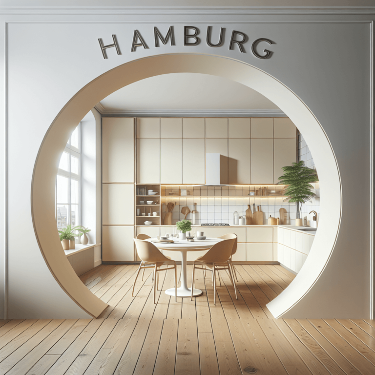 cremefarbene Rondell Küche-Hamburg-1