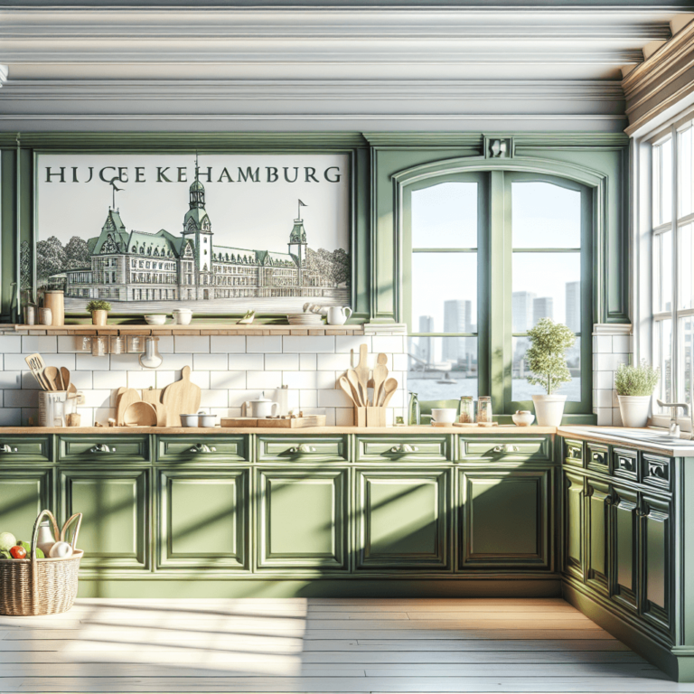 grüne Küche im Bauernhausstil-Hamburg-1