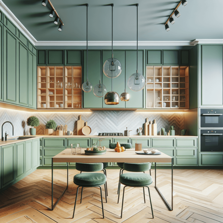 grüne Modulare Küche-Hamburg-1