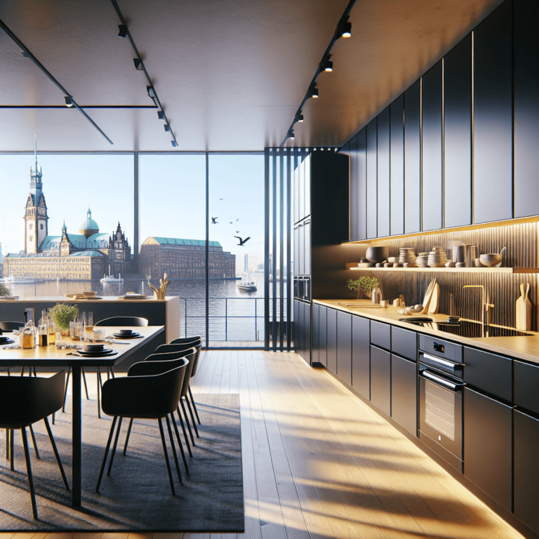 schwarze Modulare Küche-Hamburg-1