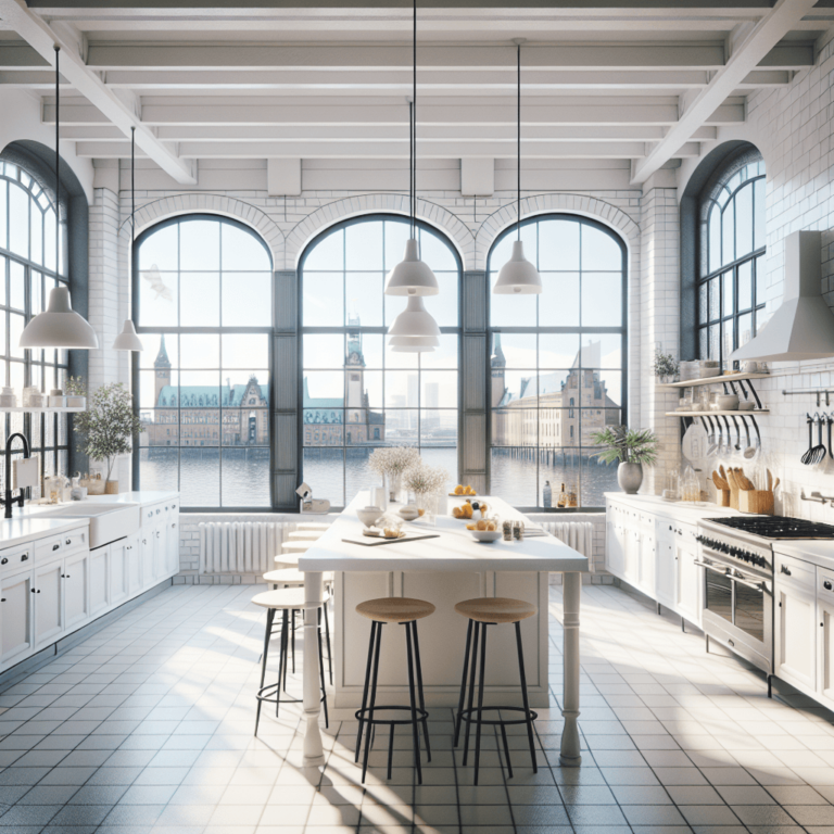 weiße Industrielle Küche-Hamburg-1