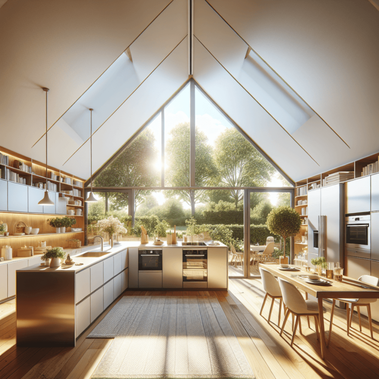 weiße Küche für Dachschräge-Hamburg-1