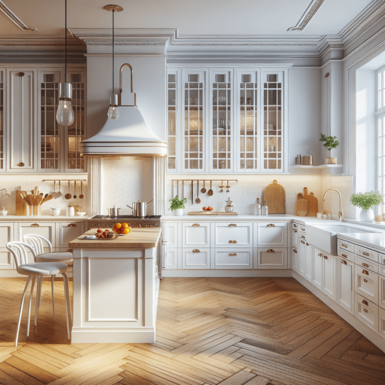 weiße Küche im Art-Deco-Stil-Hamburg-1