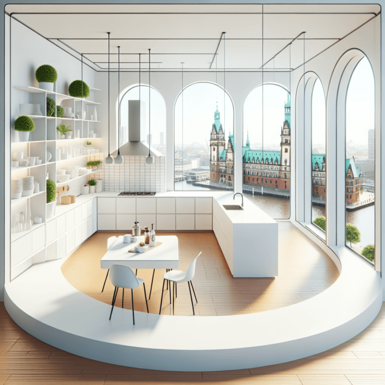 weiße Küche in G-Form-Hamburg-1