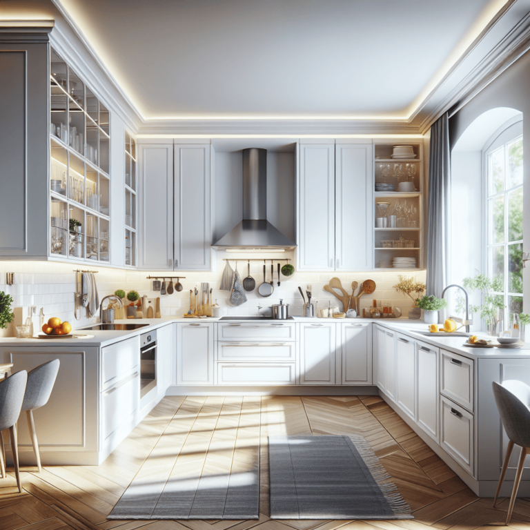 weiße Küche in L-Form-Hamburg-1