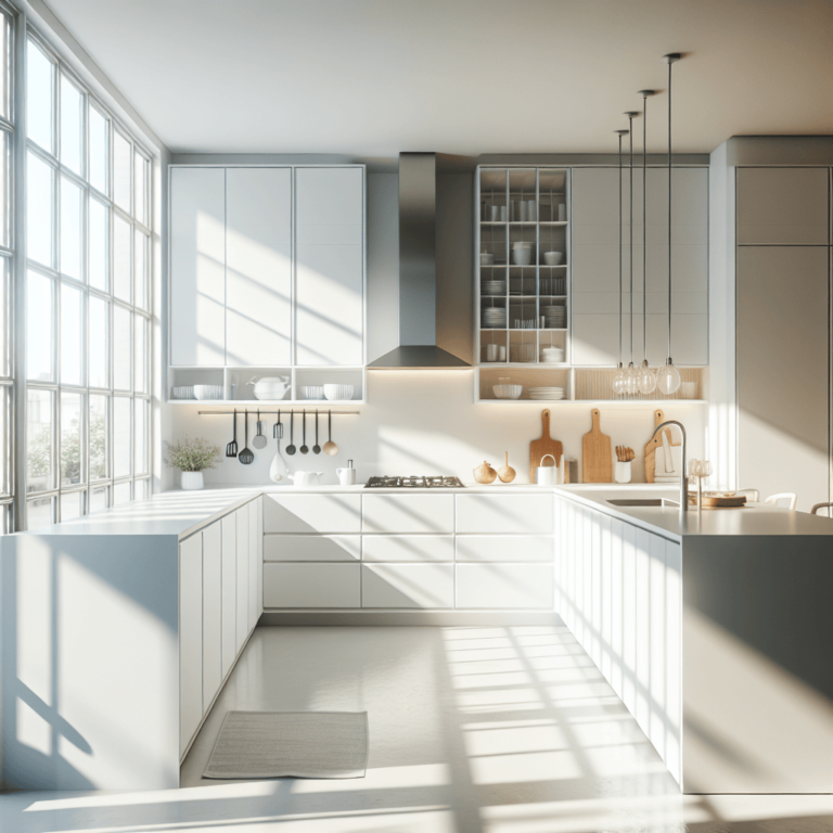 weiße Minimalismus Küche-Hamburg-1