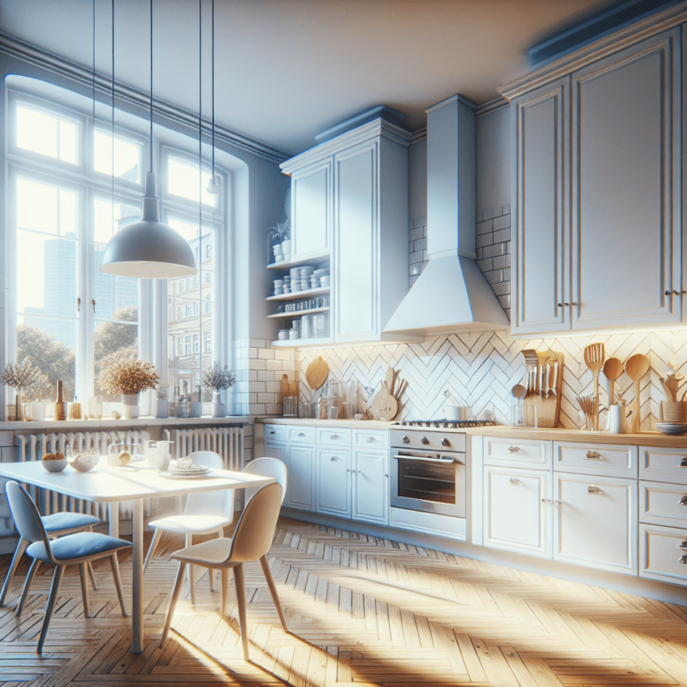 weiße Retro Küche-Hamburg-1